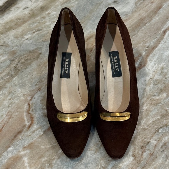 Bally Shoes - Women’s BALLY Vintage Jeneffe Brown suede pumps- Size 7